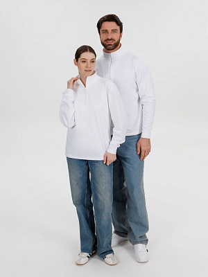 Свитшот на молнии Morfiss, белый