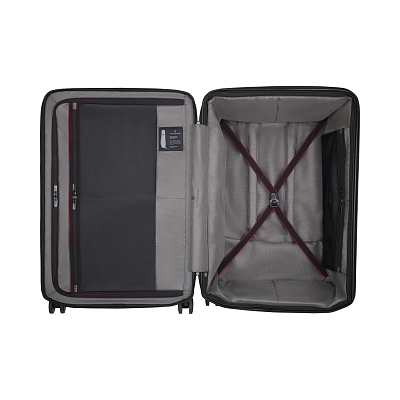 Чемодан VICTORINOX Spectra™ 3.0 Exp. Large Case, чёрный, поликарбонат Sorplas™, 51x32x75 см, 103 л
