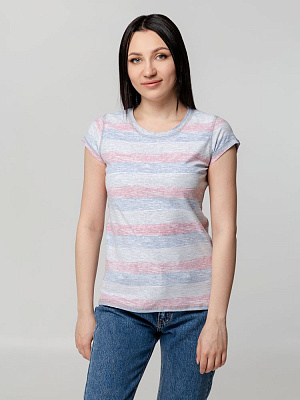 Футболка женская Rayet Lady двусторонняя, оранжевая с фиолетовым (Синий)