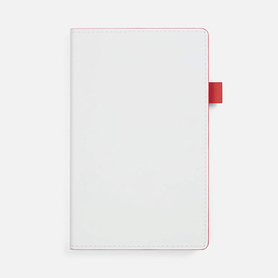 Ежедневник White Shall, недатированный, бело-красный (Красный)