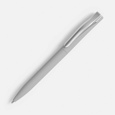 Ручка шариковая Pin Soft Touch, серая (Серый)