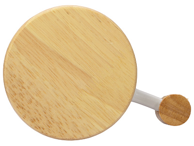 Кружка с ручкой и крышкой из каучукового дерева Jeny