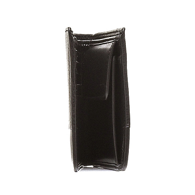 Портмоне BUGATTI Atlanta, чёрное, натуральная воловья кожа, 10,5х1х9 см