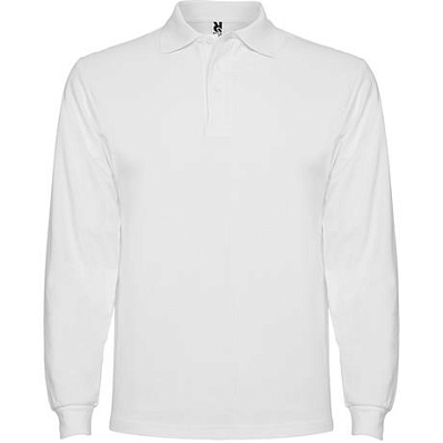 Футболка поло ESTRELLA L/S мужская, БЕЛЫЙ 2XL (Белый)