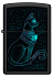 Зажигалка ZIPPO Spiritual Cat с покрытием Black Light, латунь/сталь, черная, матовая 38x13x57 мм - Фото 2