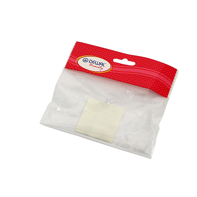 Шапочка DEWAL Beauty для душа без кружева, белая с фиолетовыми  цветами