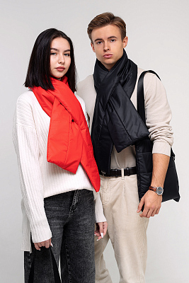 Шарф Bubble, стёганый (красный)