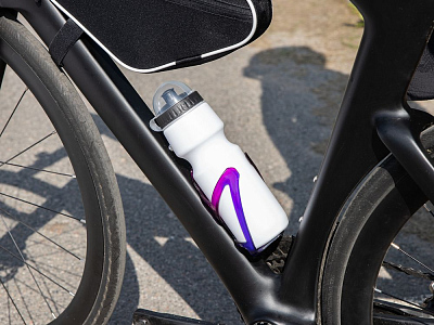 Бутылка для велосипеда Bikescape, белая с синим