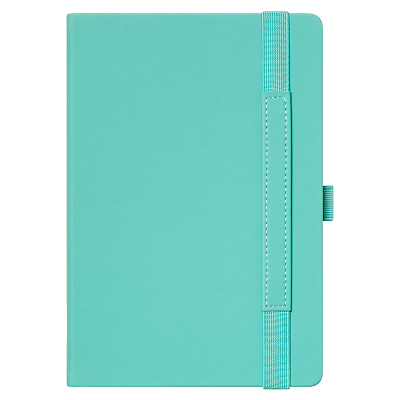 Ежедневник Альфа (Alpha) недатированный, бирюзовый/серый