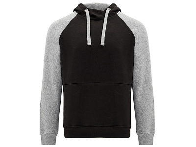 Толстовка с капюшоном Badet мужская (Черный/серый меланж)