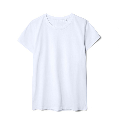 Футболка женская T-bolka Stretch Lady, белая (холодный оттенок) (Белый)