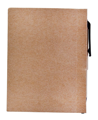 Мини-блокнот Eco Light с ручкой с черными элементами