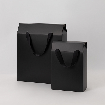 Подарочная коробка-пакет универсальная большая, черная