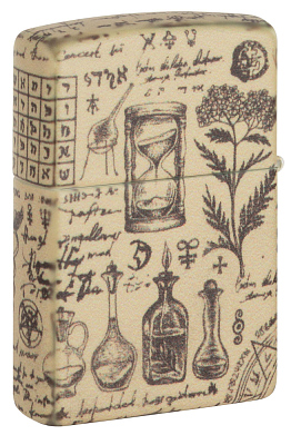 Зажигалка ZIPPO Alchemy Design с покрытием 540 Matte, латунь/сталь, бежевая, матовая, 38x13x57 мм