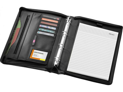 Папка А4 Ebony с ручкой