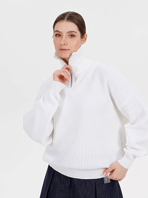 Джемпер Siluetti Birne, молочно-белый