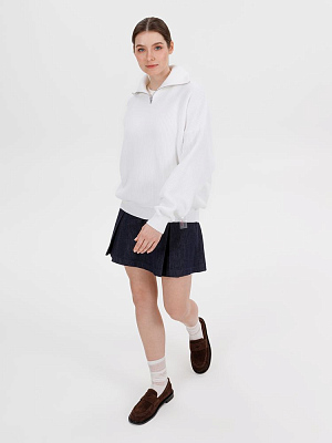 Джемпер Siluetti Birne, молочно-белый