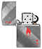 Зажигалка ZIPPO Ace Design с покрытием Brushed Chrome, латунь/сталь, серебристая, 38x13x57 мм - Фото 4