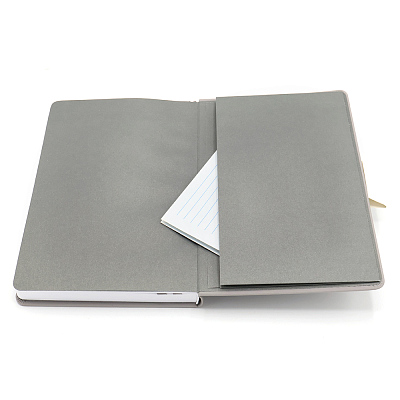 Блокнот A5 Veles в твёрдом переплёте, серый