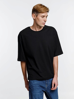 Футболка оверсайз унисекс Base Space, белая (Чёрный)