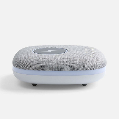 Bluetooth-колонка с беспроводной зарядкой и подсветкой Terrafonic, серая