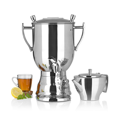 Самовар BEEM модель 3008C, 8 литров, серебристый