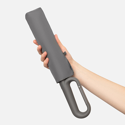 Зонт складной Азимут (Azimut), серый