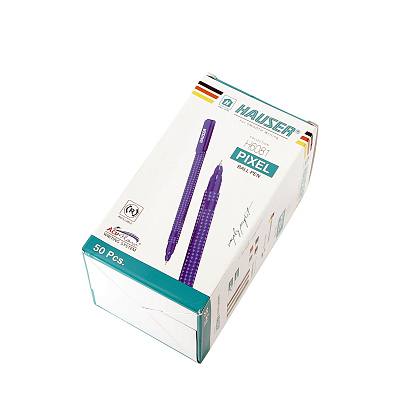 Шариковая ручка Hauser Pixel, пластик, цвет зеленый