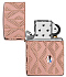 Зажигалка ZIPPO Armor® Geometric с покрытием Rose Gold, латунь/сталь, розовое золото, 38x13x57 мм - Фото 4