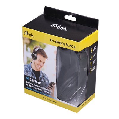 Наушники беспроводные RITMIX RH-470BTH, черный