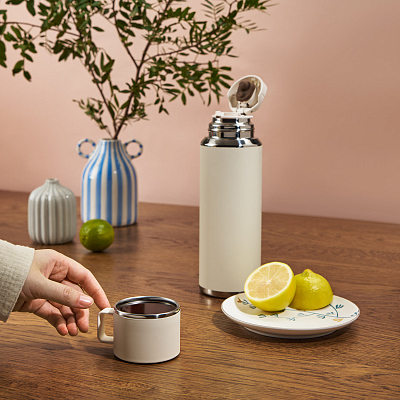 Термос Oslo, бежевый