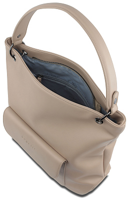 Сумка-хобо BUGATTI Almata, песочная, полиуретан, 41х11х32 см
