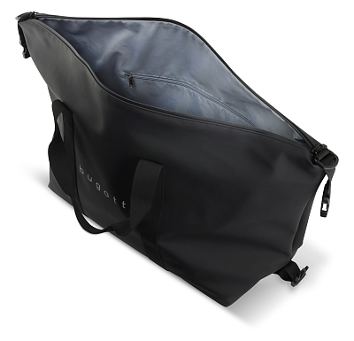 Сумка дорожная BUGATTI Rina, чёрная, переработанный полиуретан, 70х25х28 см, 35 л