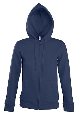 Толстовка женская на молнии с капюшоном Seven Women, красная (Тёмно-синий)