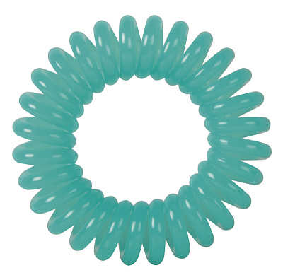 Резинки для волос Dewal Beauty "Пружинка", цвет зеленый (3 шт.) (Зеленый)