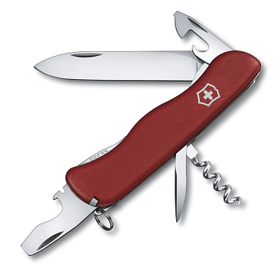 Нож перочинный VICTORINOX Picknicker, 111 мм, 11 функций, с фиксатором лезвия  (Красный)