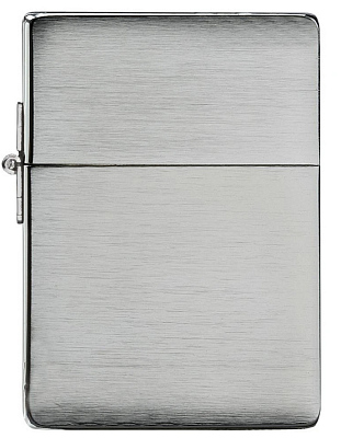 Зажигалка ZIPPO 1935 Replica™ с покрытием Brushed Chrome, латунь/сталь, серебристая, 37x13x52 мм