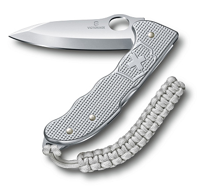 Нож охотника VICTORINOX Hunter Pro M Alox 130 мм, 4 функции, с фиксатором лезвия, серебристый