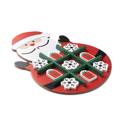 Christmas wooden tic tac toe