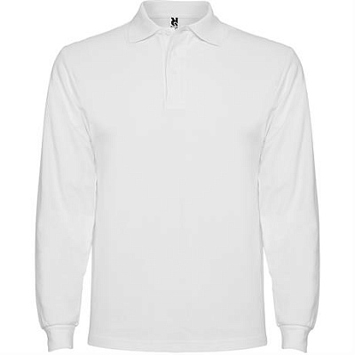 Футболка поло ESTRELLA L/S мужская, БЕЛЫЙ 3XL