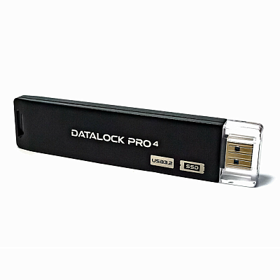 Флешка с аппаратным шифрованием DataLock PRO4 USB 3.2, черный, 128Гб