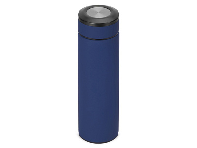Вакуумный термос Vacuum Flask C1, soft touch, 420мл (Темно-синий/черный/серебристый)