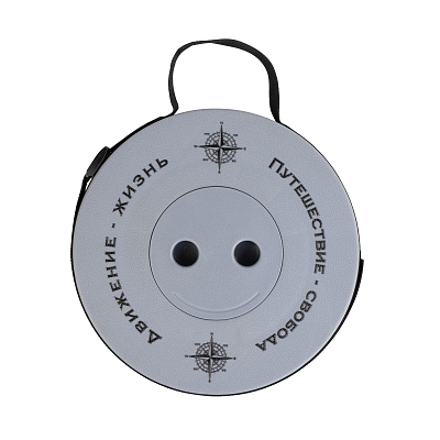 Телескопический стул "Tourist", серый с черным