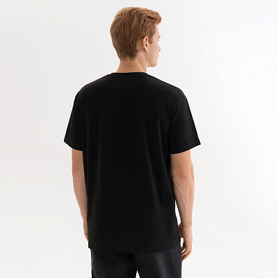 Футболка унисекс KRIS, 150 гр., черная, размер L