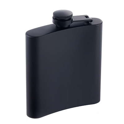 Фляга S.Quire 0,18 л, сталь, черная