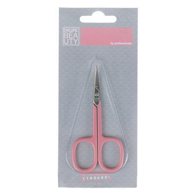 Ножницы Dewal Beauty маникюрные для кутикулы 9 см, розовый