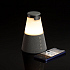 Bluetooth-колонка с беспроводной зарядкой и подсветкой Cone Sonance, серая - Фото 7