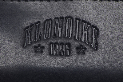 Ключница KLONDIKE Dawson, натуральная кожа в черном цвете, 11 х 3 х 6 см