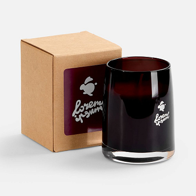 Ароматическая свеча Fragnola, грейпфрут и ветивер, бордовая