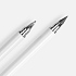 Ручка шариковая и вечный карандаш Diptych, белая - Фото 3